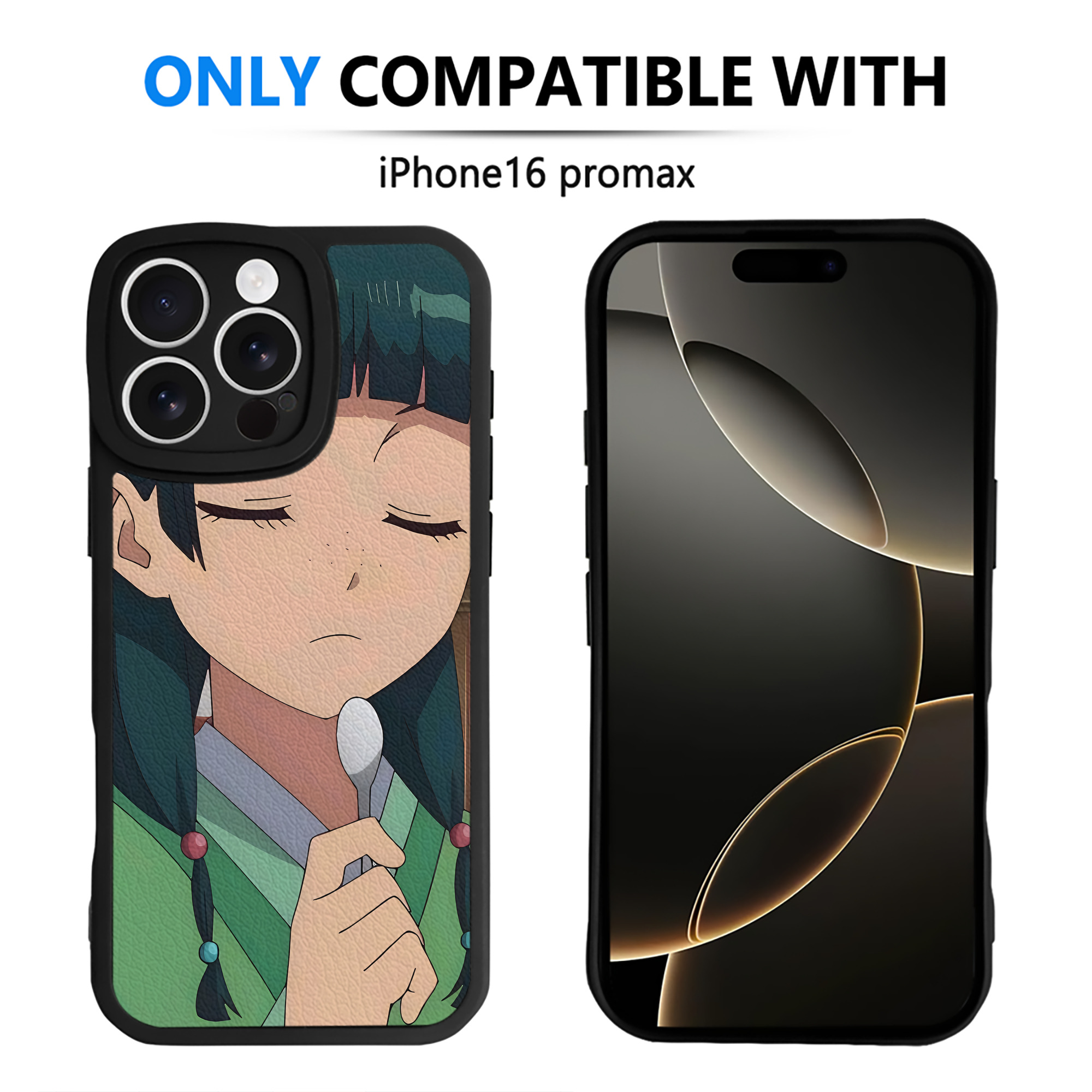 （画像用） 薬屋のひとりごと The Apothecary Diaries 【iPhone 16シリーズ対応】シリコンスマホケース（レザー調） 材質：シリコン